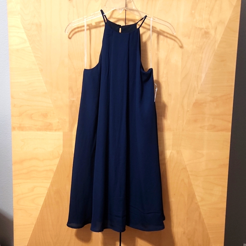NWT Charlotte Russe sleeveless dress dark blue size small